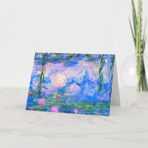 Water Lilies Claude Monet Restored Card