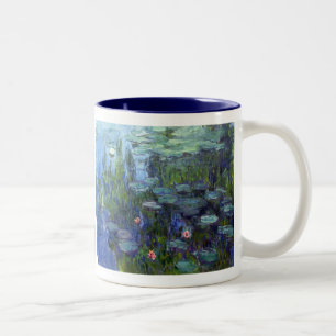 Water Lilies, Claude Monet Two-Tone Coffee Mug