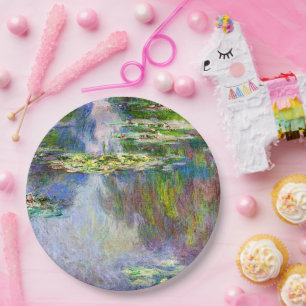 Water-Lilies, famous painting, Paper Plate