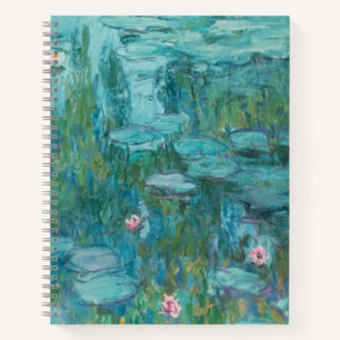 Water Lilies, Fine Art Oil Painting, Claude Monet Notebook