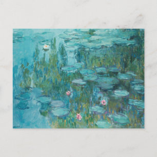 Water Lilies, Fine Art Oil Painting, Claude Monet Postcard