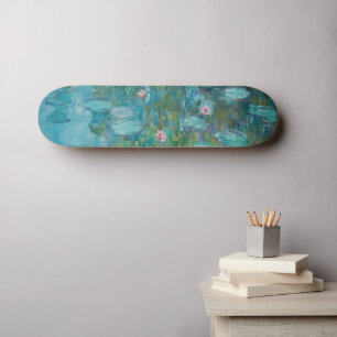 Water Lilies, Fine Art Oil Painting, Claude Monet Skateboard