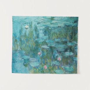 Water Lilies, Fine Art Oil Painting, Claude Monet Tapestry