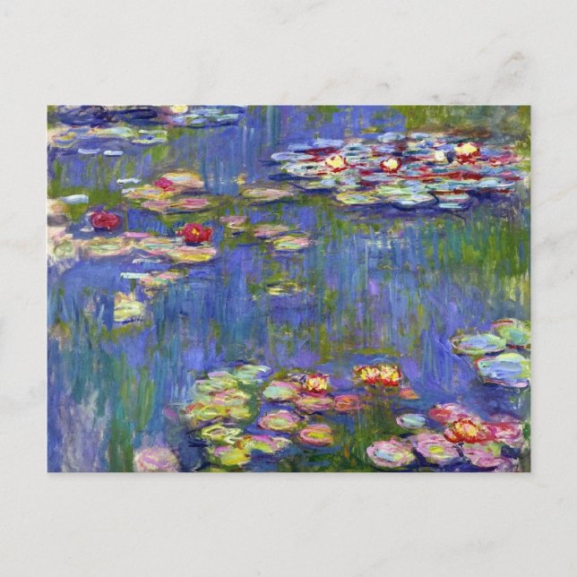 Water Lilies Impressionism Postcard (Front)