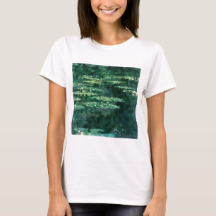WATER LILIES IN GREEN POND by Claude Monet T-Shirt