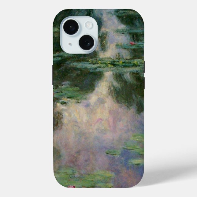 WATER LILIES IN PINK GREEN POND by Claude Monet Case-Mate iPhone Case (Back)
