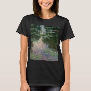 WATER LILIES IN PINK GREEN POND by Claude Monet T-Shirt