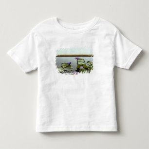 Water lilies in pond by ocean toddler T-Shirt