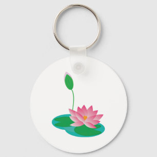 Water Lilies Key Ring