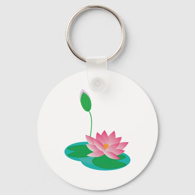 Water Lilies Key Ring (Front)