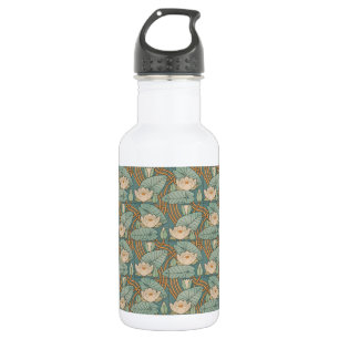 Water Lilies Lily Art Nouveau Nature 532 Ml Water Bottle