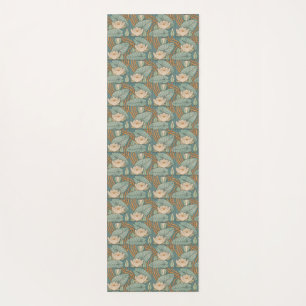 Water Lilies Lily Art Nouveau Nature Yoga Mat