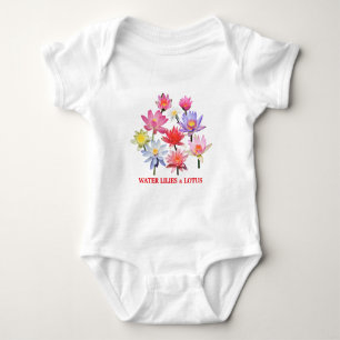 Water Lilies & Lotus Baby Bodysuit