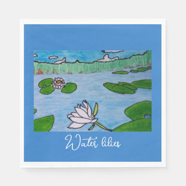 Water Lilies Napkin (Front)