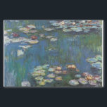 Water lilies,one of many painting of claude Monet Tissue Paper<br><div class="desc">Oscar-Claude Monet 14 November 1840 – 5 December 1926) was a founder of French Impressionist painting, and the most consistent and prolific practitioner of the movement's philosophy of expressing one's perceptions before nature, especially as applied to plein-air landscape painting.The term "Impressionism" is derived from the title of his painting Impression,...</div>