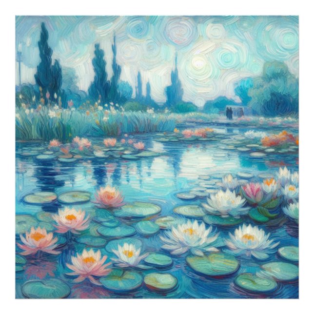 Water lilies photo print (Front)