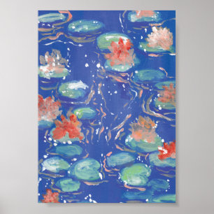 Water Lilies Print, Value Poster Paper (Matte)