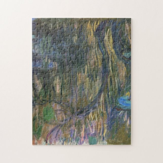 Water Lilies Reflections Weeping Willows Monet Jigsaw Puzzle (Vertical)