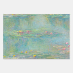 Water Lilies Series by Claude Monet Wrapping Paper Sheet