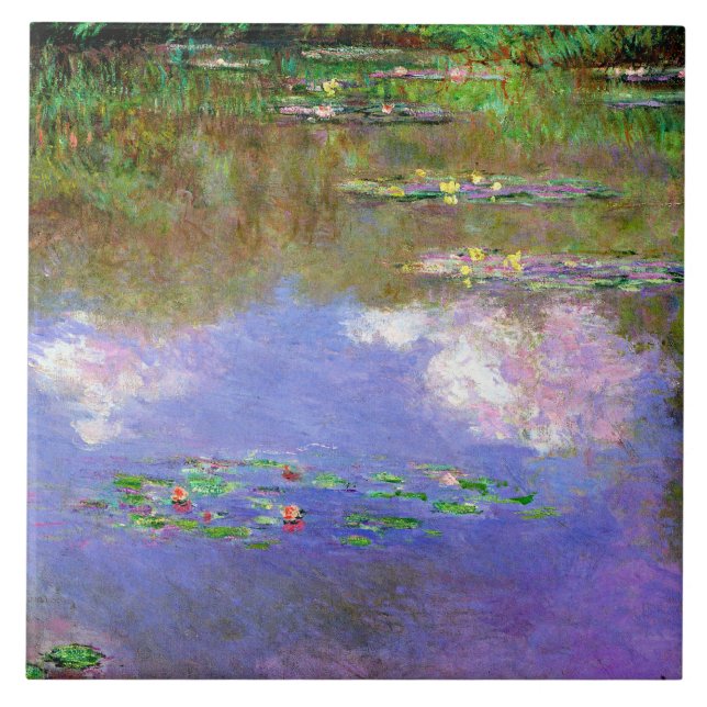 Water Lilies, The Clouds, Tile (Front)