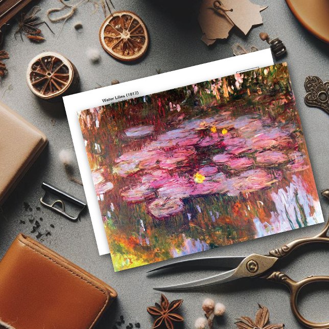 Water Lilies Yellow Flowers Claude Monet Postcard (Creator Uploaded)