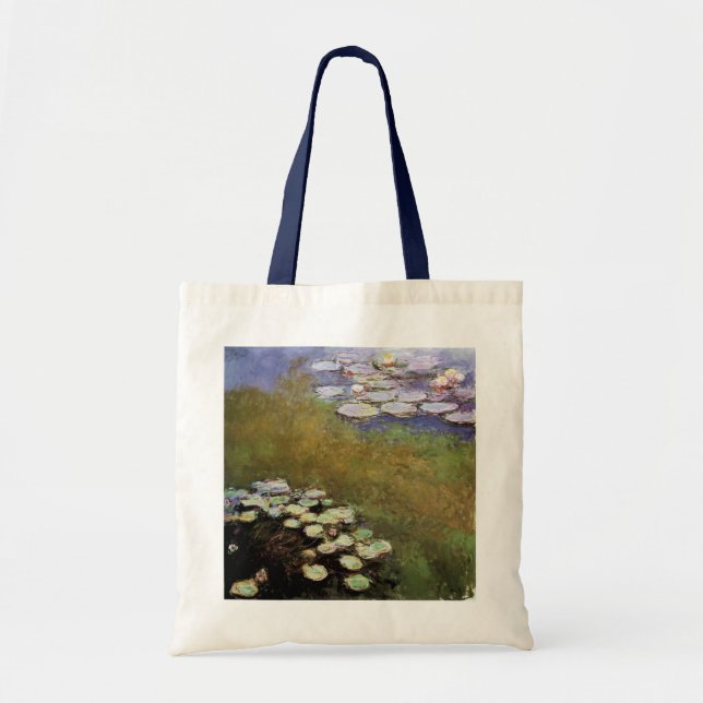 Water-Lillies: 1914-17 by Monet Tote Bag (Front)