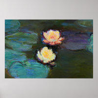 Water Lillies Botanical Painting