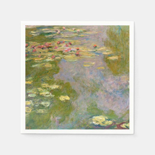 WATER LILLIES by Claude Monet  Napkin (Front)