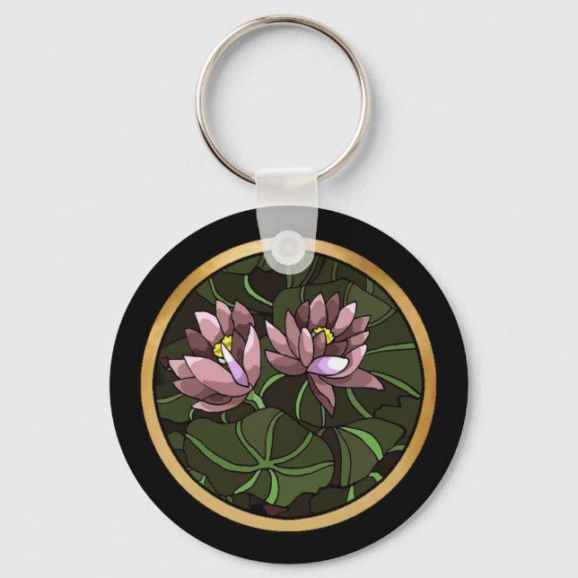 Water Lillies Key Ring (Front)