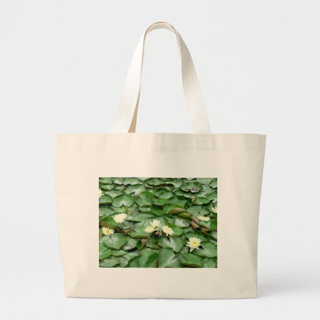 Water Lillies Large Tote Bag (Front)