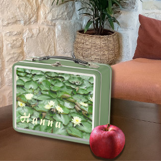 Water Lillies Metal Lunch Box
