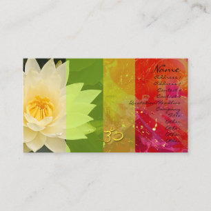 Water lilly, om Business card, urbanised Card