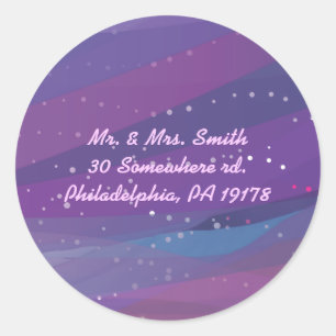 Water Lily Bat Mitzvah Invitation Reply sticker