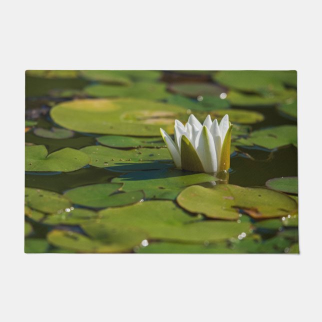 Water Lily Blossom Doormat (Front)