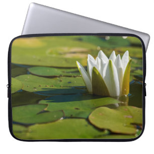 Water Lily Blossom Laptop Sleeve