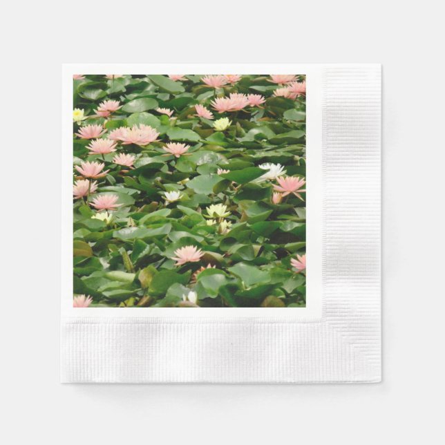 Water Lily Bouquet Napkin (Front)