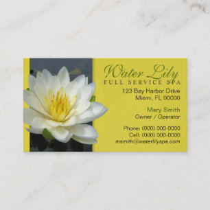 Water Lily Business Card