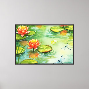 Water lily Canvas Print