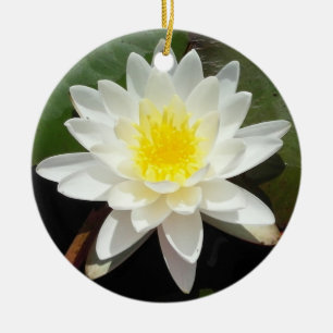 Water Lily Ceramic Tree Decoration