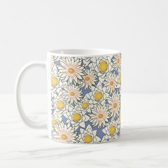 water lily coffee mug (Left)