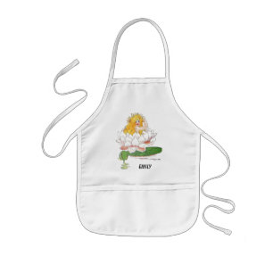 Water Lily Cute Flower Child Floral Fairy Girl Kids Apron