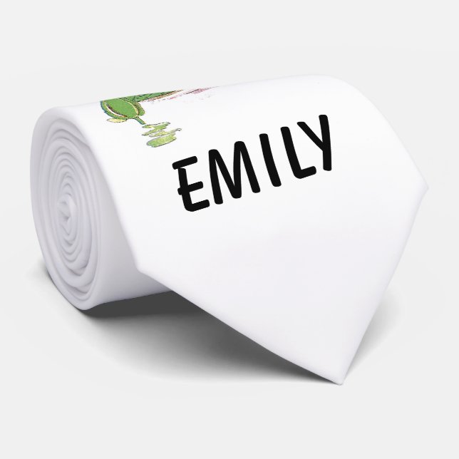 Water Lily Cute Flower Child Floral Fairy Girl Tie (Rolled)