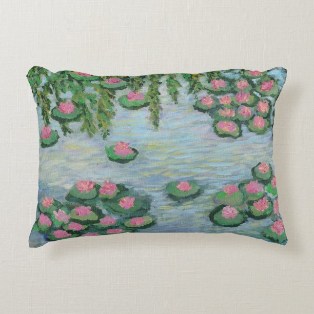 Water Lily Decorative Cushion (Front)
