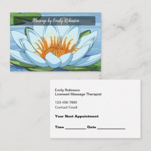 Water Lily Flower  Appointment Business Cards