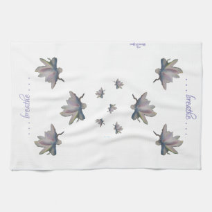 Water Lily Flower Maureen Girard Health Meditation Tea Towel