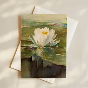 Water Lily in Sunlight   John La Farge Card