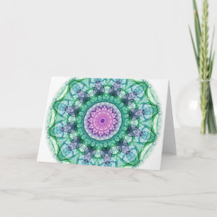 Water Lily kaleidoscope Card