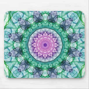 Water Lily kaleidoscope Mouse Mat