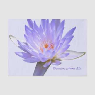 Water Lily Lavender Tissue Paper Gift Wrap
