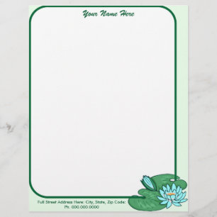 Water Lily Letterhead